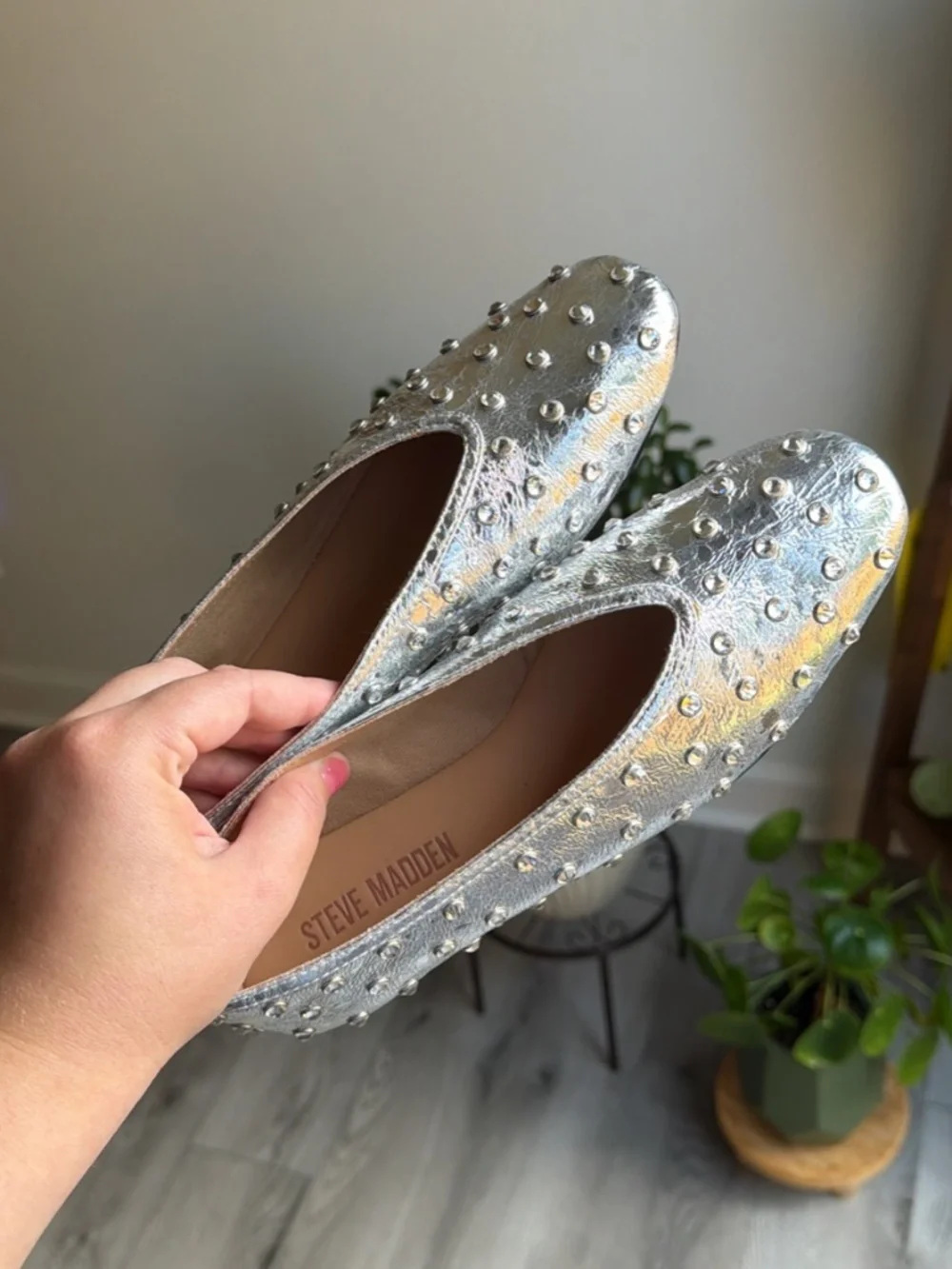 Silver Gem Steve Madden Flats